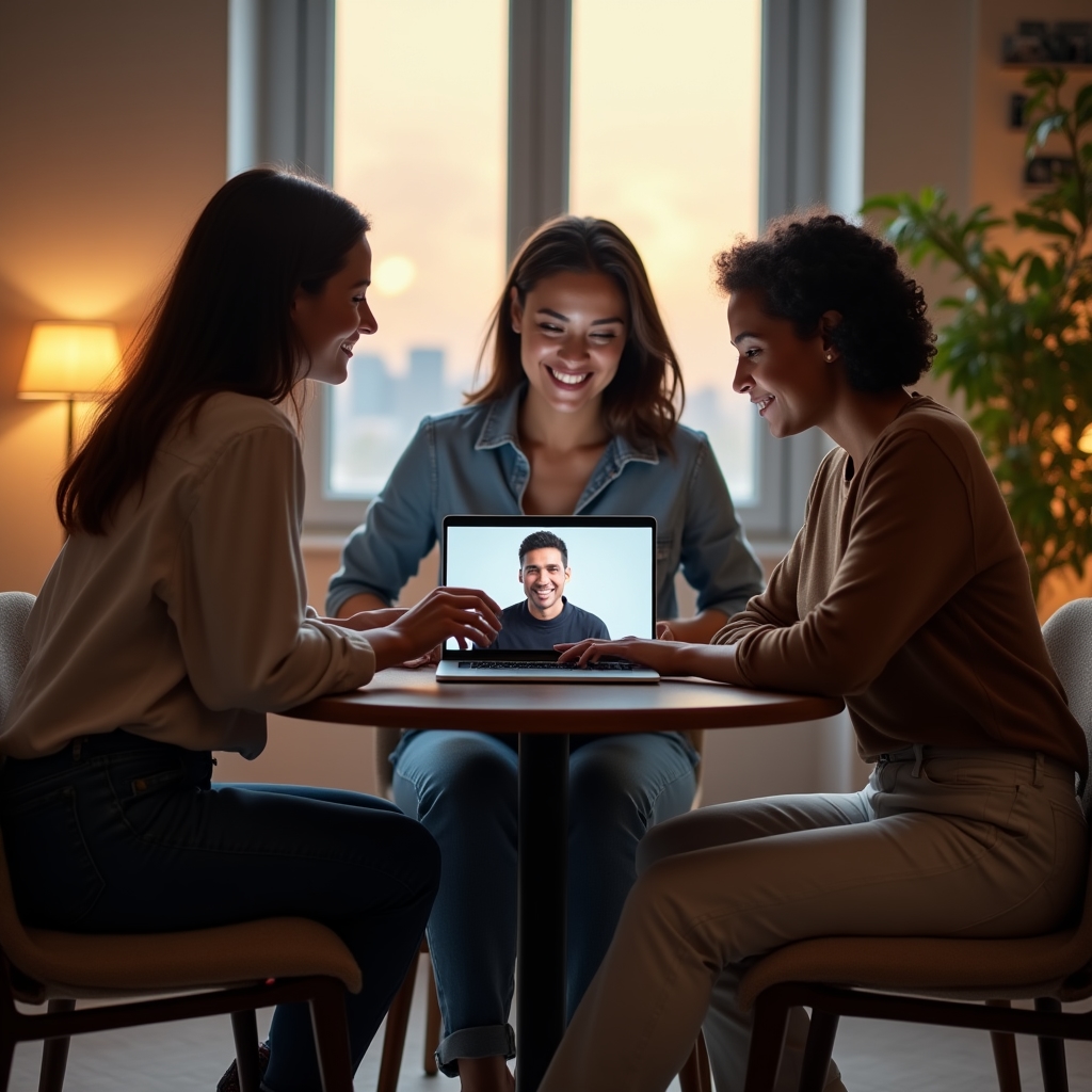 Team nimmt gemeinsam an einer Videokonferenz zum Workshop-Thema teil